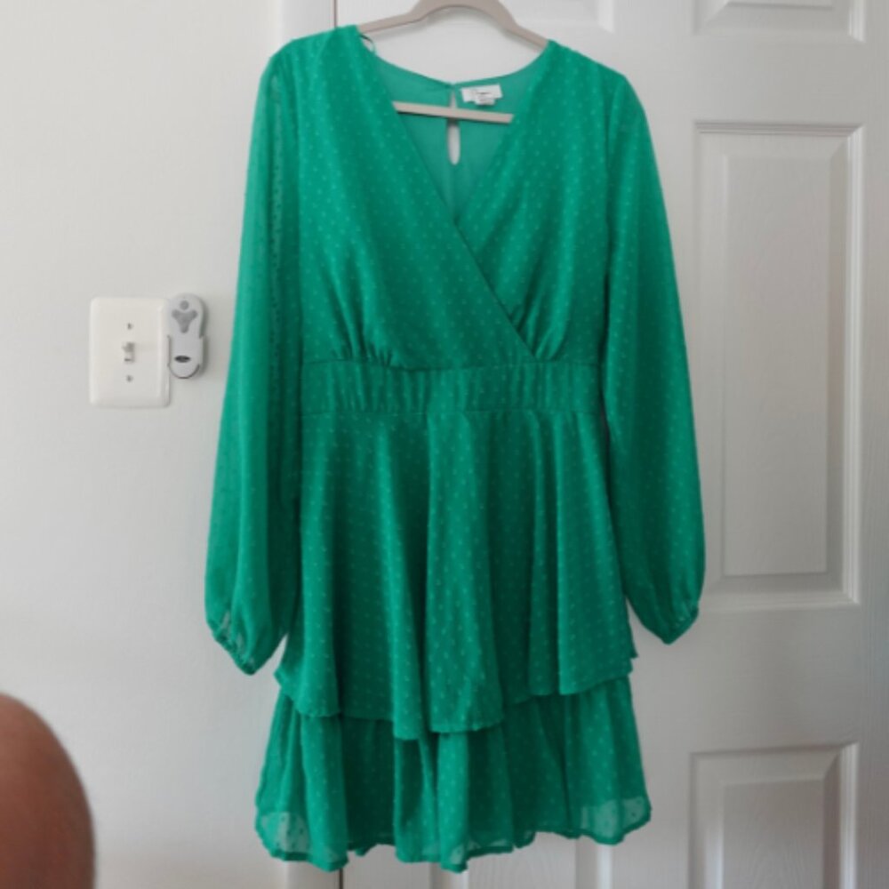 Wrapped Tie-Back Flowy Mini Dress